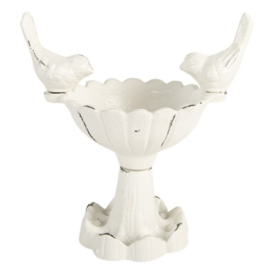 Antikolt fehér öntöttvas madáritató