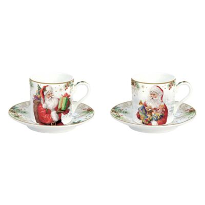 Karácsonyi porcelán bögre - 350ml - Santa Is Coming