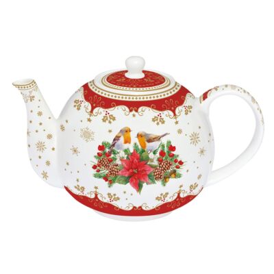 Karácsonyi porcelán teáskanna 1000ml - Christmas Melody