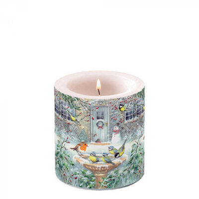 Karácsonyi átvilágítós gyertya 8x7,5cm Joy bath