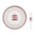 Karácsonyi mintás Porcelán tortatál lapáttal - Christmas Wonderland
