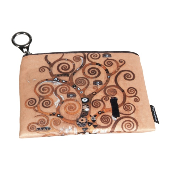 Mini pénztárca 12x1,5x10cm, Klimt: Életfa