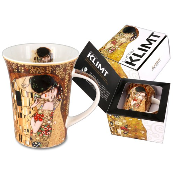 Porcelán bögre Klimt dobozban ,350ml,Klimt:The kiss