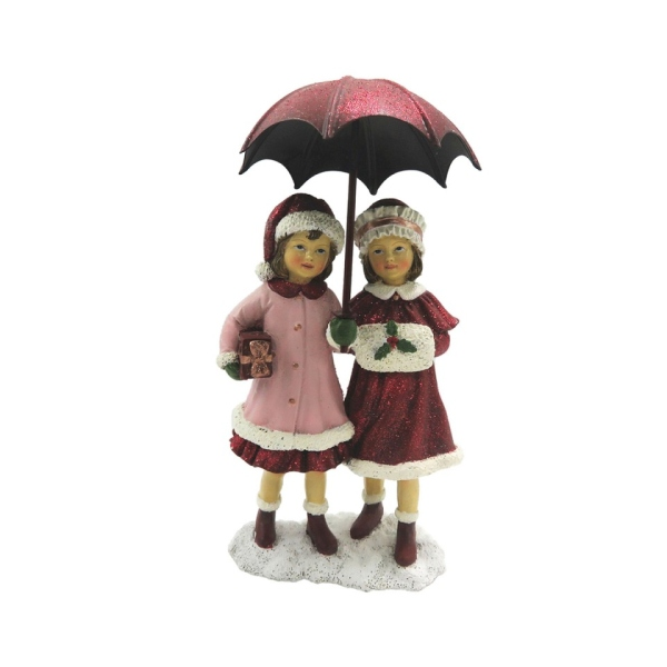 Esernyős kislányok - Karácsonyi dekoráció