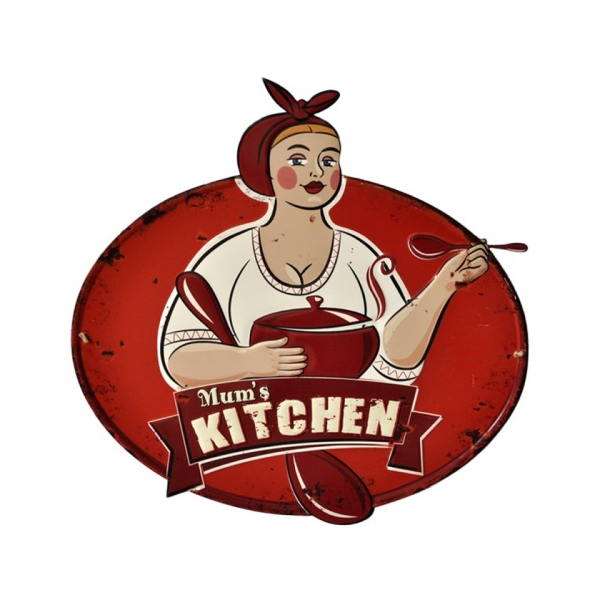 Fém falikép - 60x61cm - Mum's Kitchen