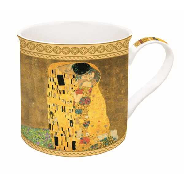 Porcelán bögre - 300ml - Klimt: A csók