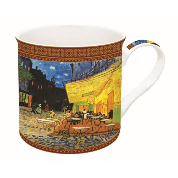 Porcelán bögre dobozban - 300ml - Van Gogh: Kávéház éjjel