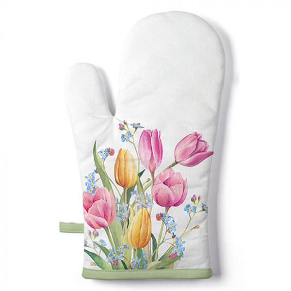 Edényfogó kesztyű - 18x30cm - Tulips Bouquet