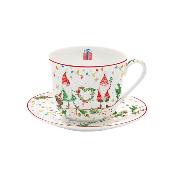 Karácsonyi Manós porcelán reggeliző csésze  - 400ml - Ready for Christmas