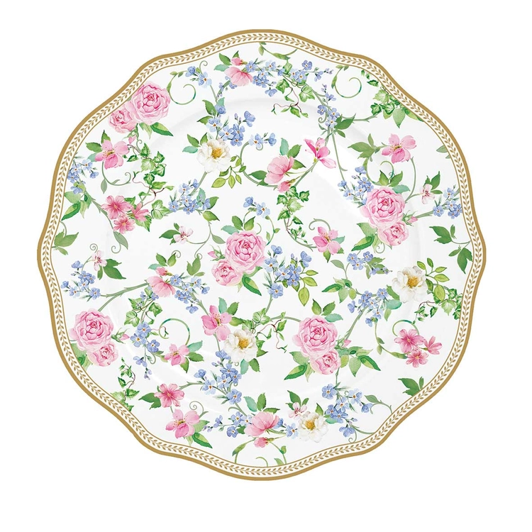 Porcelán desszertes tányér - 20cm - Garden Joy
