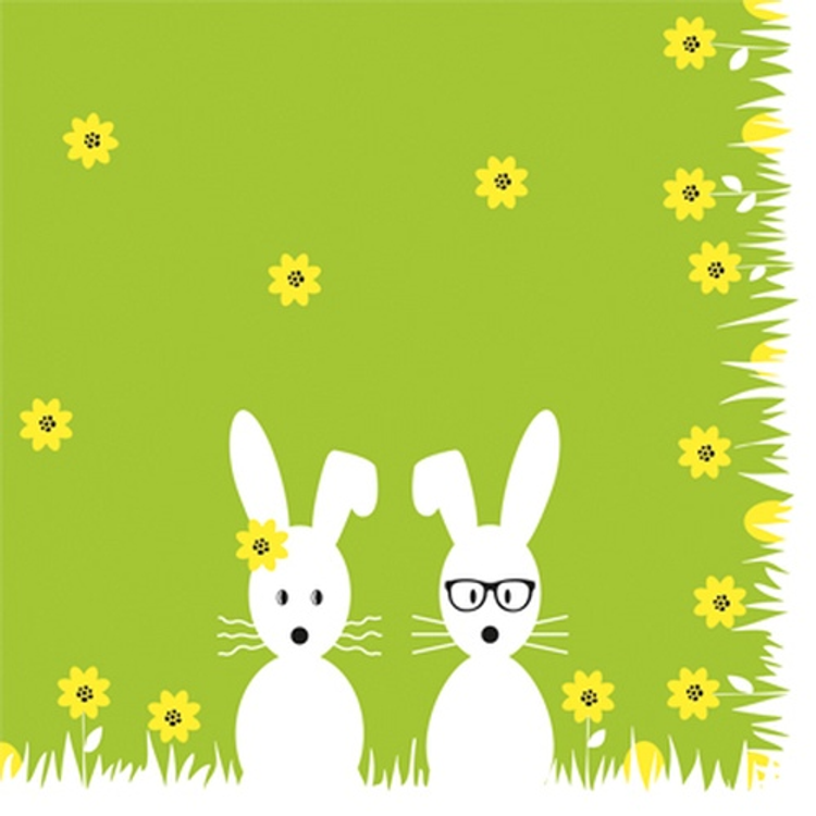 PPD.C1331879 Mr. & Mrs. Bunny papírszalvéta 33x33cm,20db-os