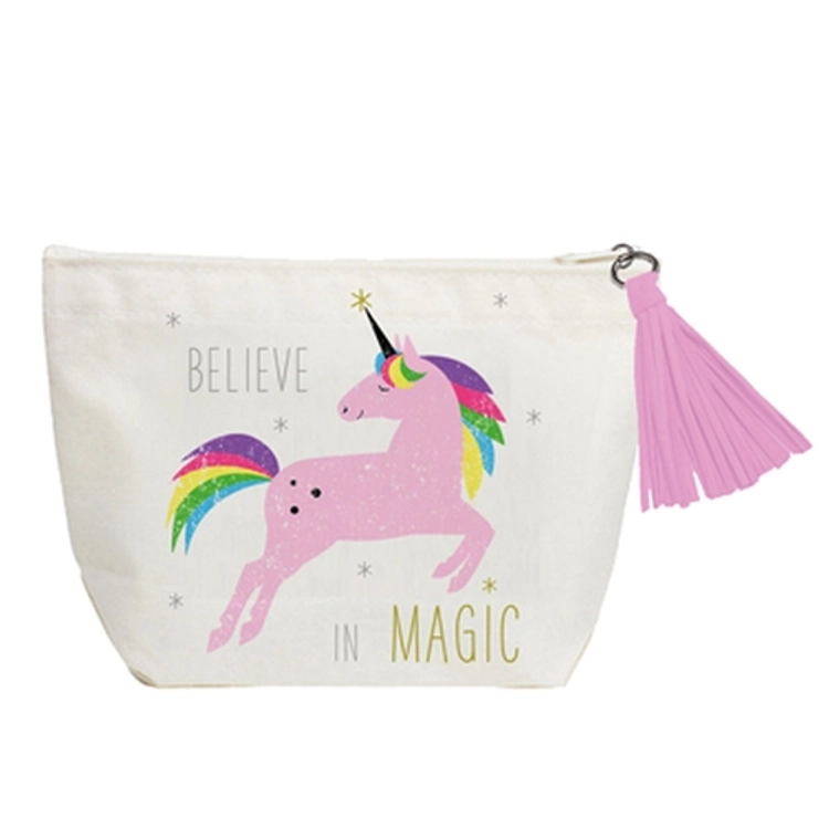 PPD.T1562507 Pink Unicorn vászon kozmetikai táska, 31x20cm
