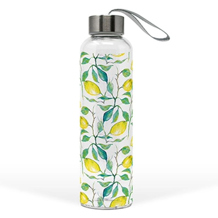Üveg flaska - 550ml - Beautiful Lemons