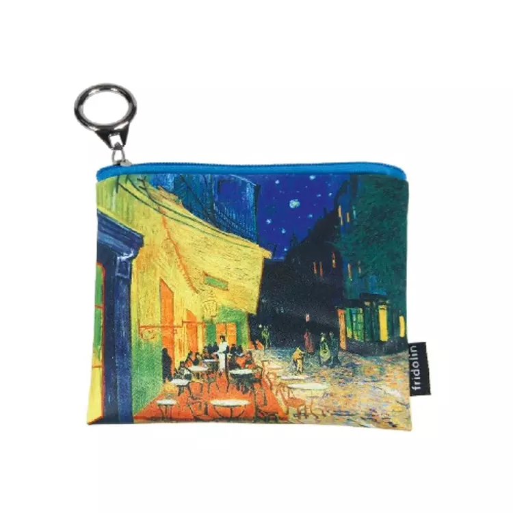 Mini pénztárca 12x1,5x10cm, Van Gogh: Kávéház éjjel