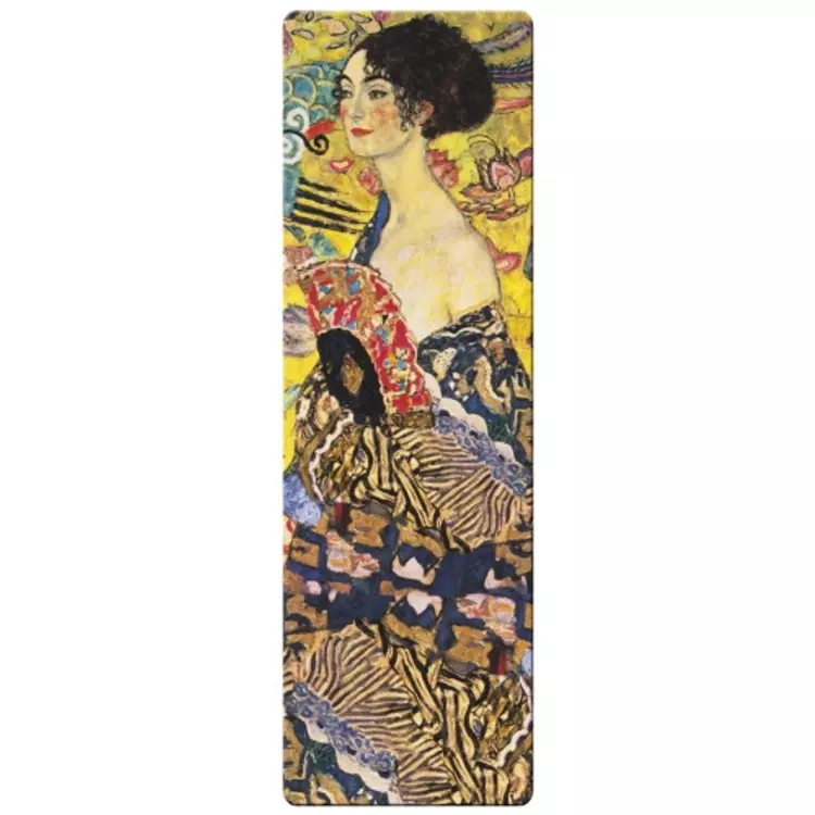 Könyvjelző 5x16cm, Klimt: Hölgy legyezővel