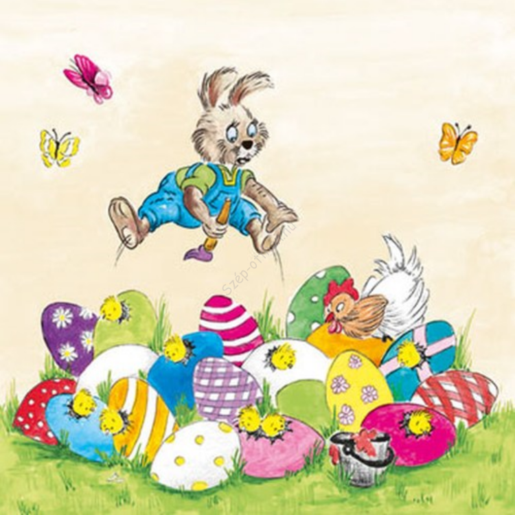 Surprise Eggs papírszalvéta 25x25cm, 20db-os