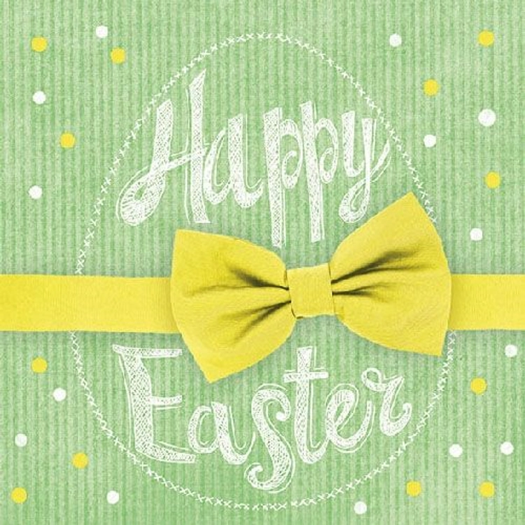 Happy Easter yellow papírszalvéta 33x33cm, 20db-os