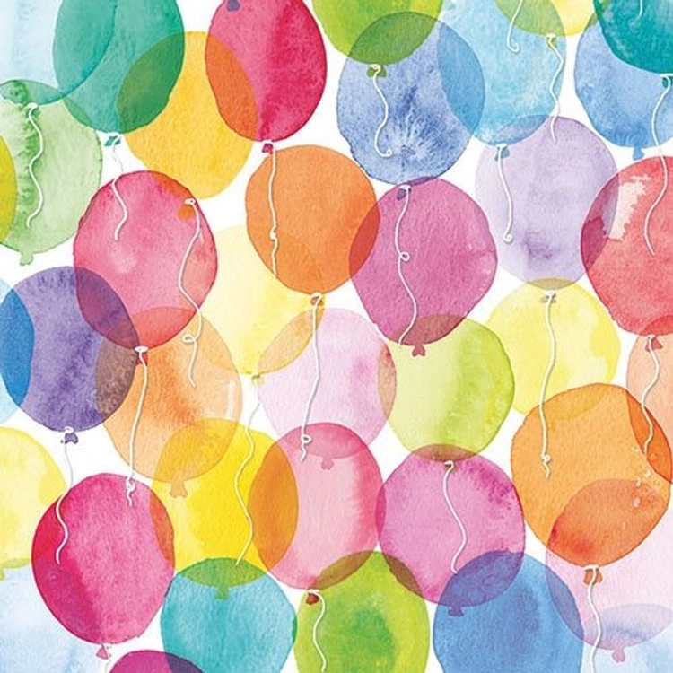 Aquarell Balloons papírszalvéta 33x33cm, 20db-os