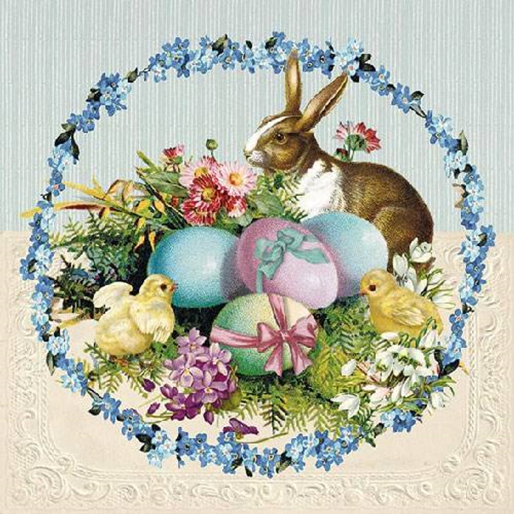 Easter Egg Wreath papírszalvéta 33x33cm, 20db-os
