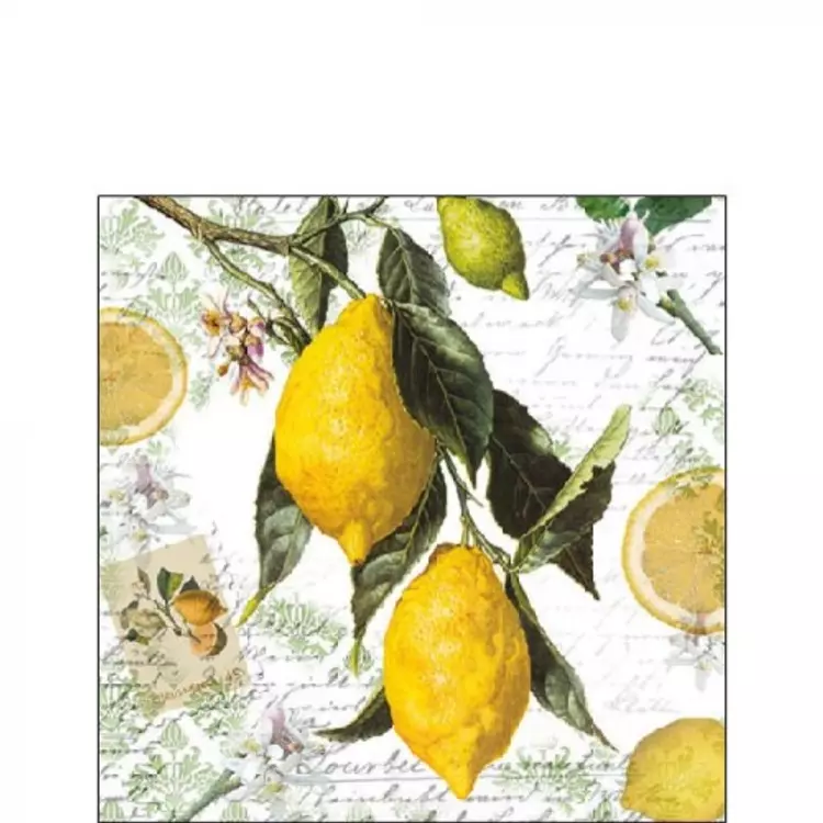 Lemon papírszalvéta 25x25cm, 20db-os