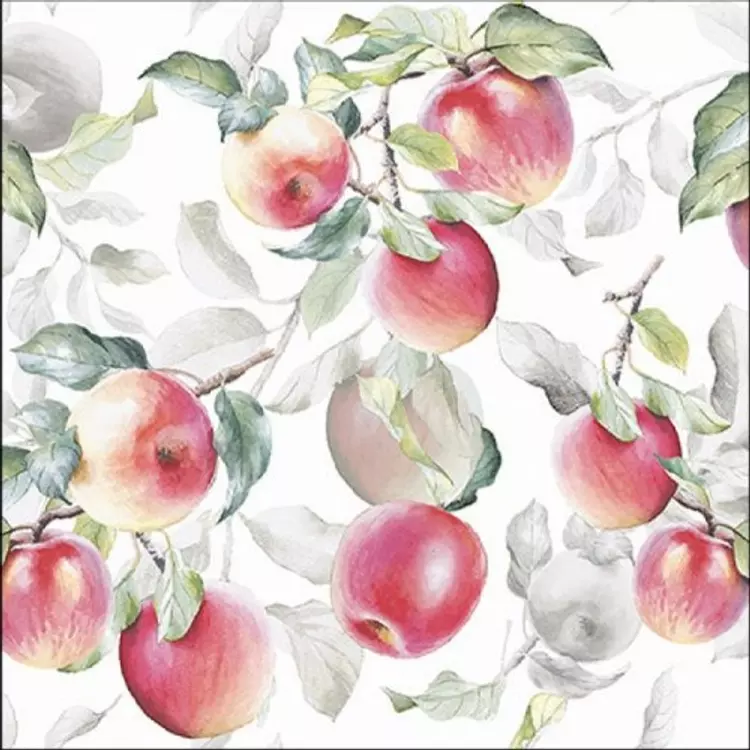 Fresh Apples White papírszalvéta 33x33cm, 20db-os