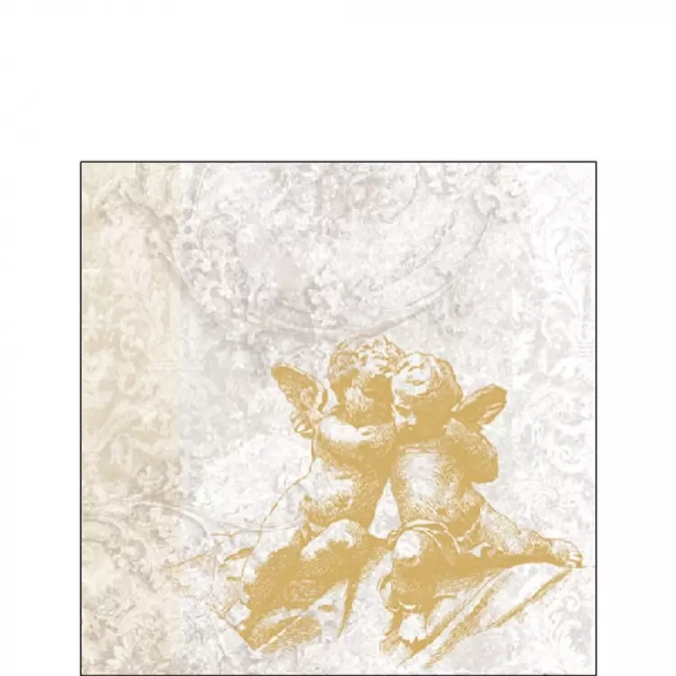 Classic Angels Gold papírszalvéta 25x25cm, 20db-os