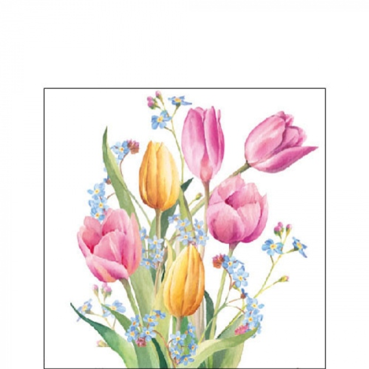 Tulips Bouquet papírszalvéta 25x25cm,20db-os
