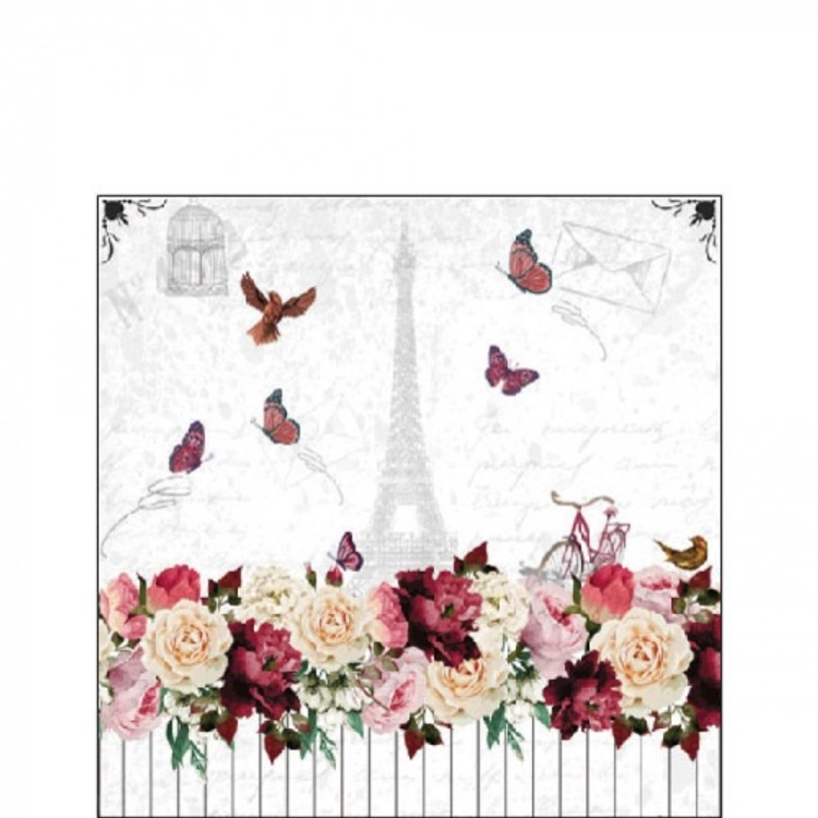 Romantic Paris papírszalvéta 25x25cm, 20db-os