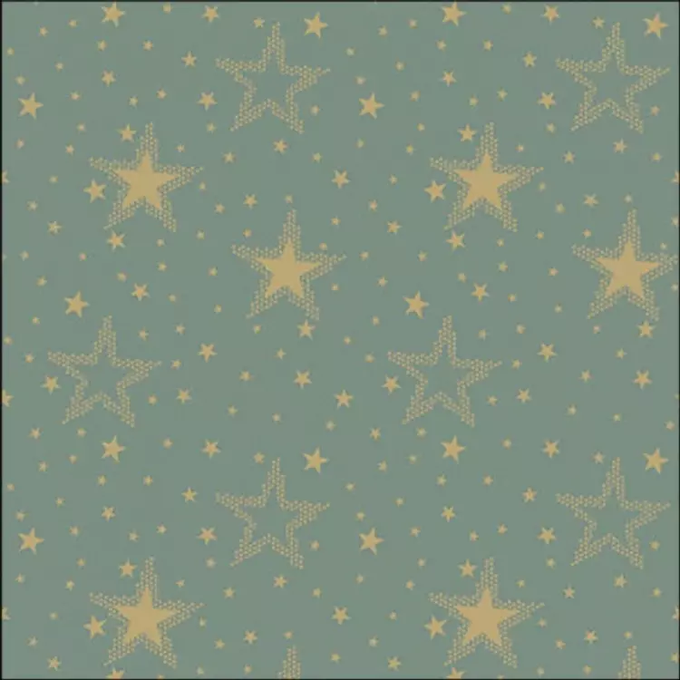 Night sky gold/sage papírszalvéta 33x33cm, 20db-os