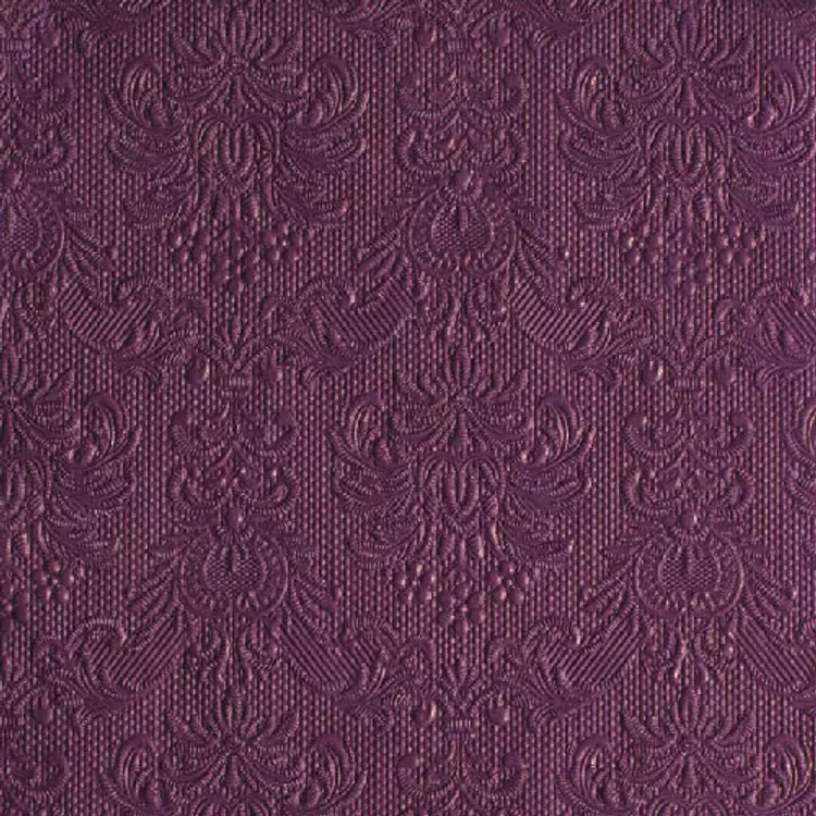 Elegance aubergine papírszalvéta 40x40cm, 15db-os