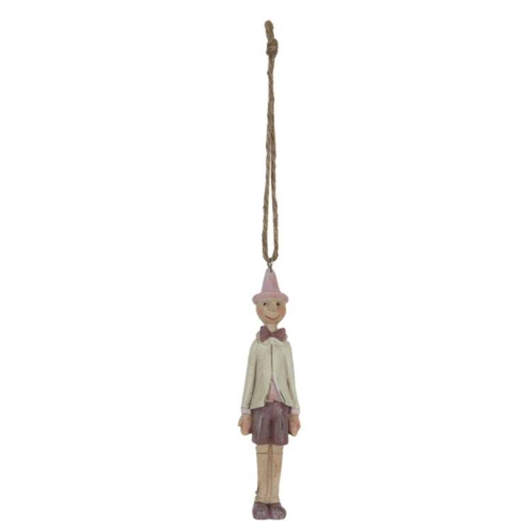 Pinokkió dekoráció - Nosztalgikus függő figura