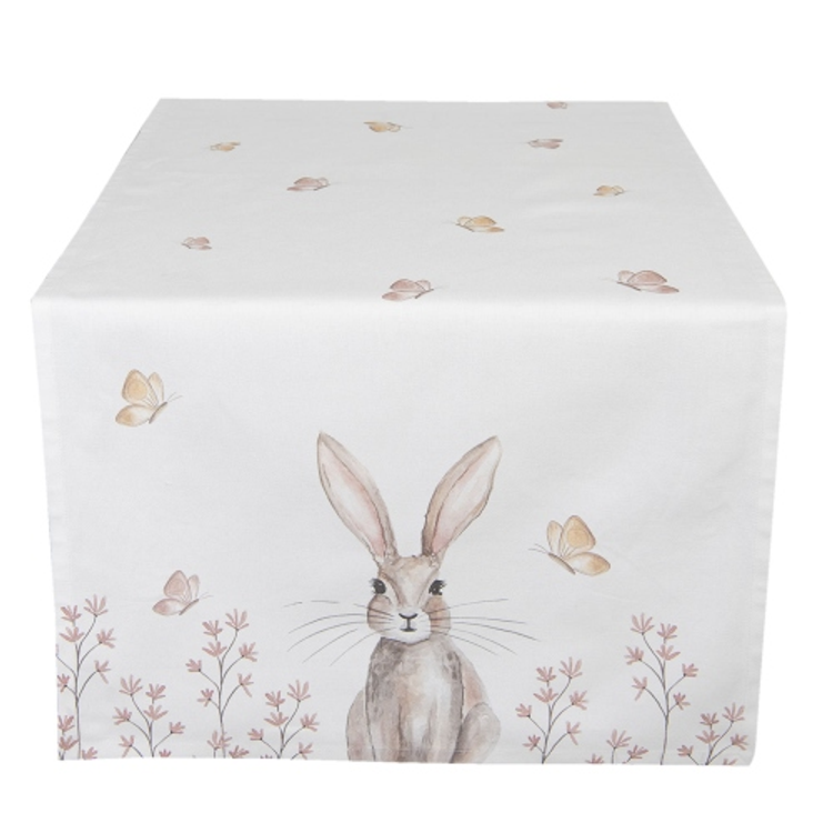Asztali futó 50x140cm - Rustic Easter Bunny