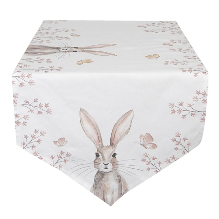 Asztali futó 50x160cm - ,Rustic Easter Bunny