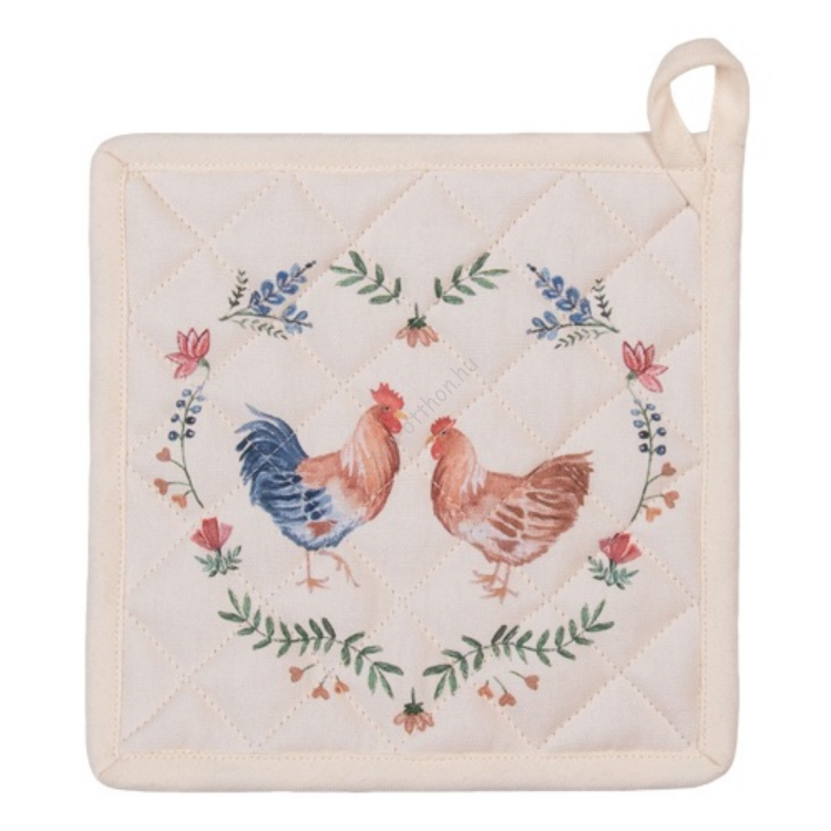 Edényalátét - Chicken and Rooster