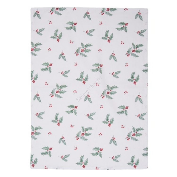 Karácsonyi konyharuha - 50x70 cm - Holly Christmas