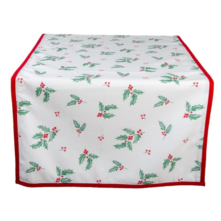 Karácsonyi asztali futó - 50x140 cm - Holly Christmas