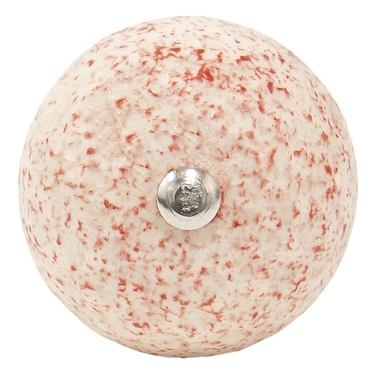 Kerámia gömb formájú ajtófogantyú - pink gránitmintás