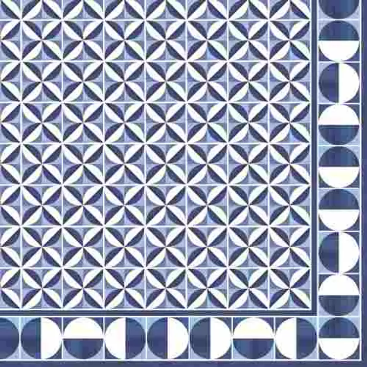 Papírszalvéta 33x33 cm, Geometric Blue, 20db-os, Atmosphere