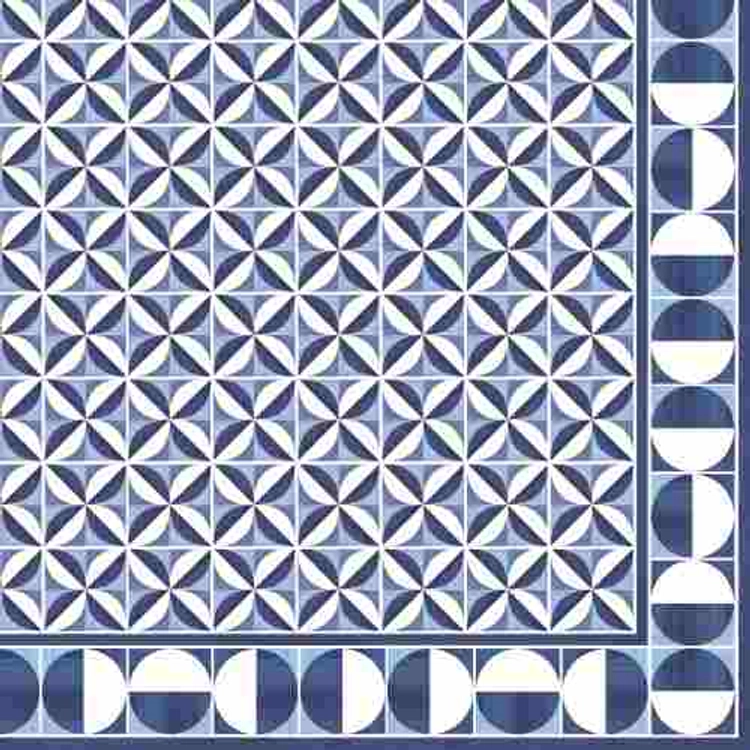 Papírszalvéta 33x33 cm, Geometric Blue, 20db-os, Atmosphere