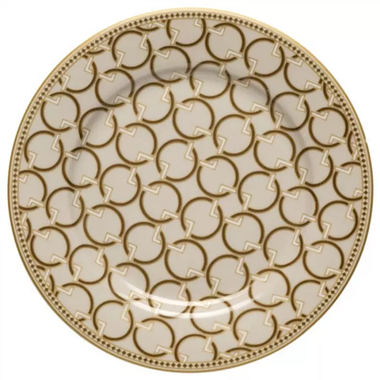 Porcelán desszert tányér 19,5cm, Déco