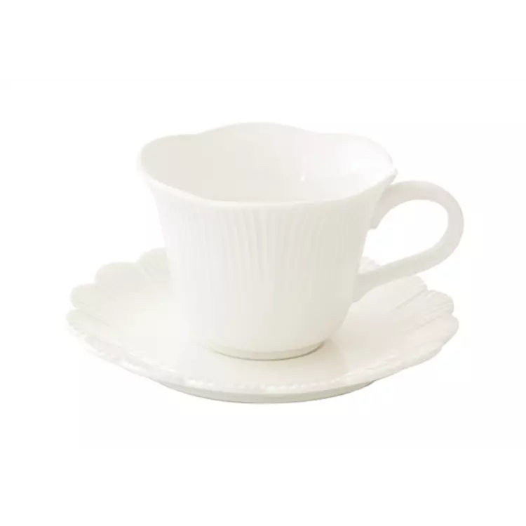 Porcelán teáscsésze szett - 250ml - Fleuri white
