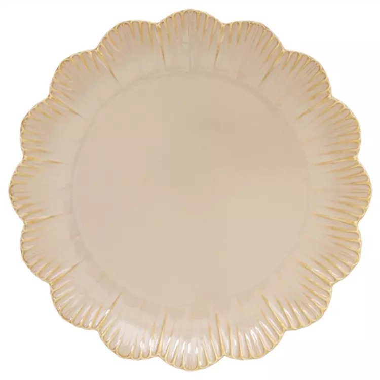 Porcelán desszertes tányér 21cm, Fleuri terracotta