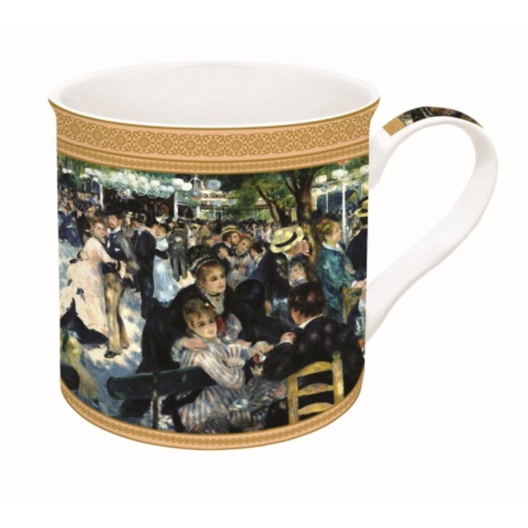 Porcelán bögre dobozban 300 ml, Renoir: Bál a Le Moulin de la Galette-nél