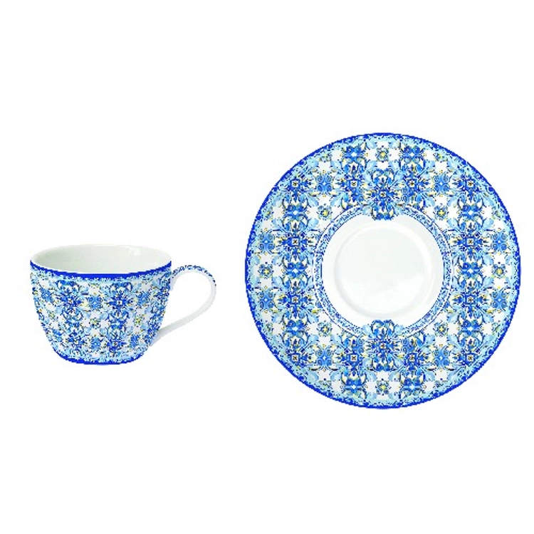 Porcelán Eszpresszó Csésze Maiolica Blue