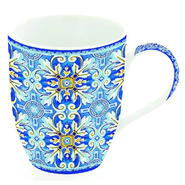 Porcelán bögre - 350ml - Maiolica Blue