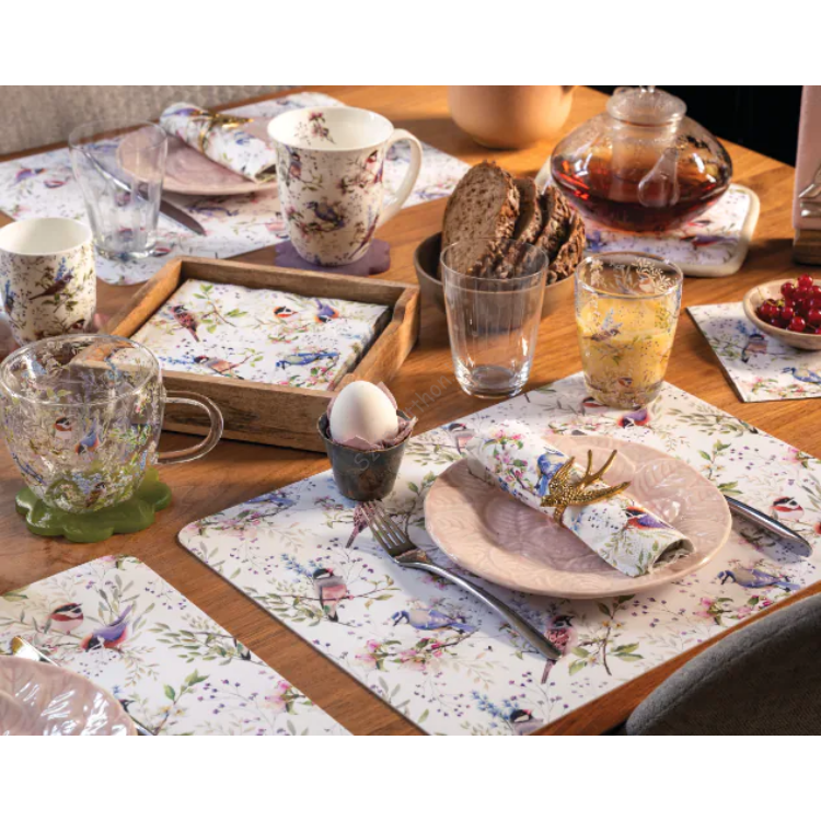 Busy birds átvilágítós gyertya 10x10cm