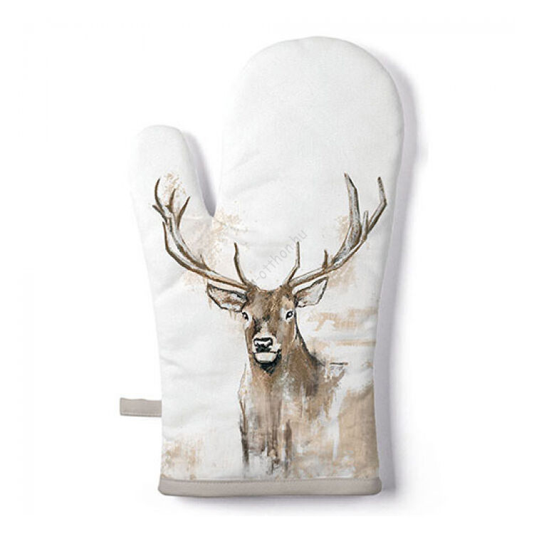 Edényfogó kesztyű - 18x30cm - Antlers
