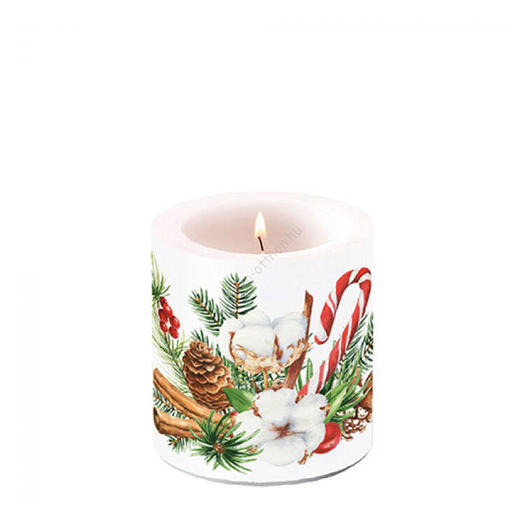 Krácsonyi gyertya - 8x7,5cm - Christmas arrangement