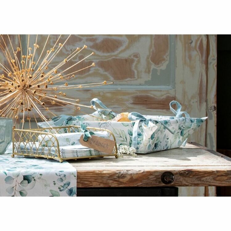 Párnahuzat - 40x40cm - 100% pamut - Eucalyptus all ove