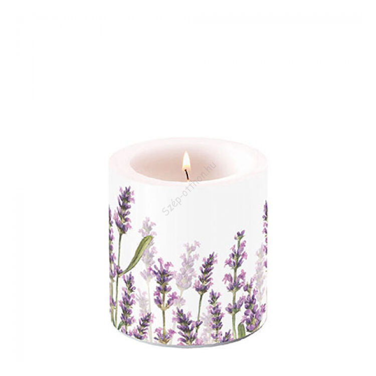 Átvilágítós gyertya - 8x7.5cm - Lavender Shades
